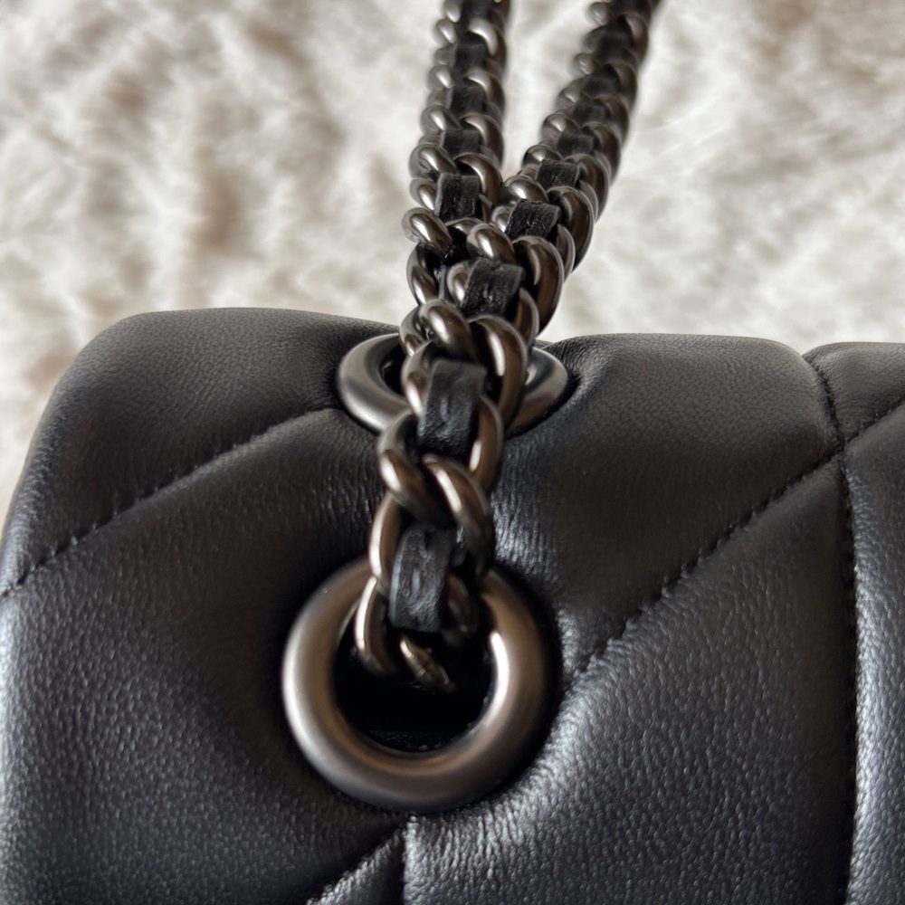 Coach Quilted Tabby 26 Black on Black - Picture 7 of 13